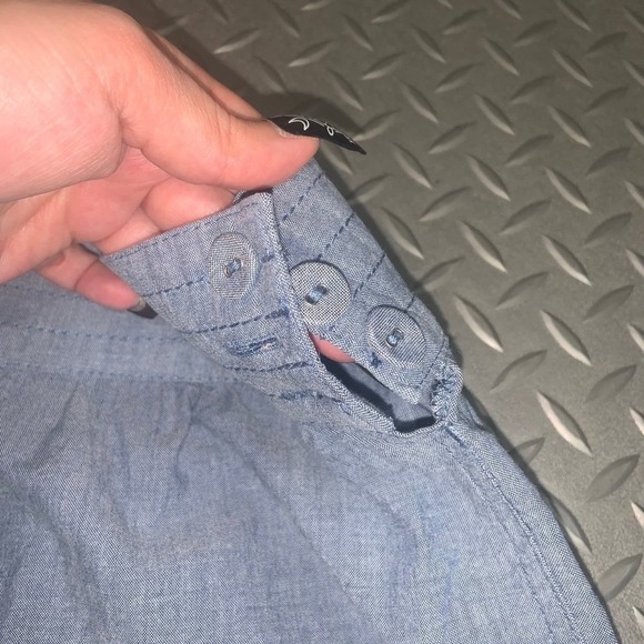 Abercrombie and Fitch blue button skirt - Picture 4 of 4